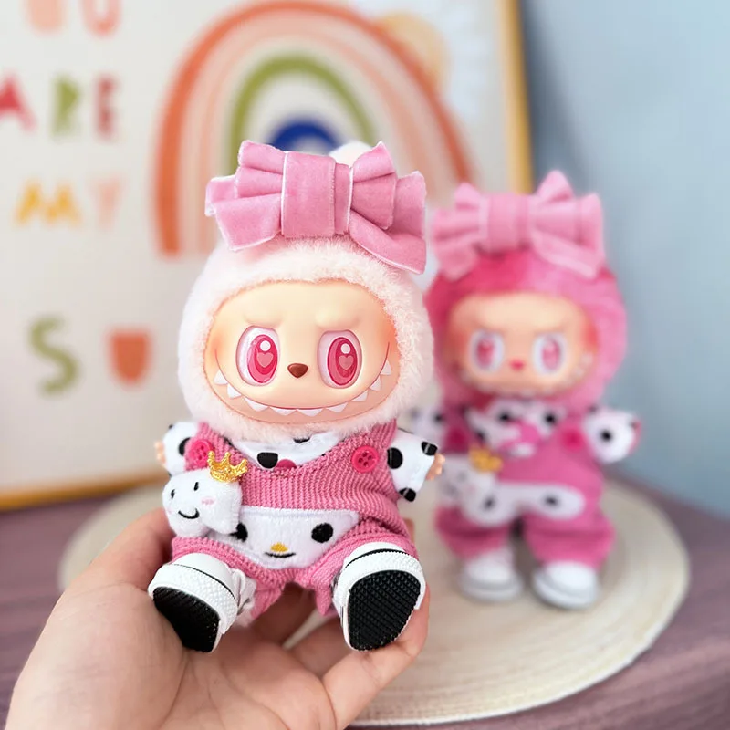 For 17cm Ropa Labubu Idol V1 V2 V3 kawaii Mini Doll Clothes Outfit Accessories Stylish Clothes Sports Leisure Suit Clothing Gift