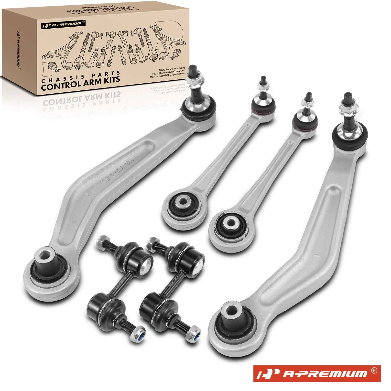 A-Premium 6x Rear Control Arm & Ball Joint Assembly Sway Bar Link for BMW M5 2000-2003