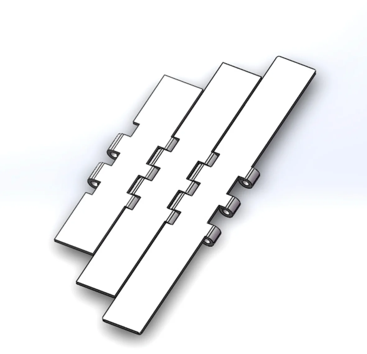 

5pieces/lot SS802K1000 Width:254mm Pitch:38.1mm Double-Hinged 304Stainless Steel Straight Chain Plate