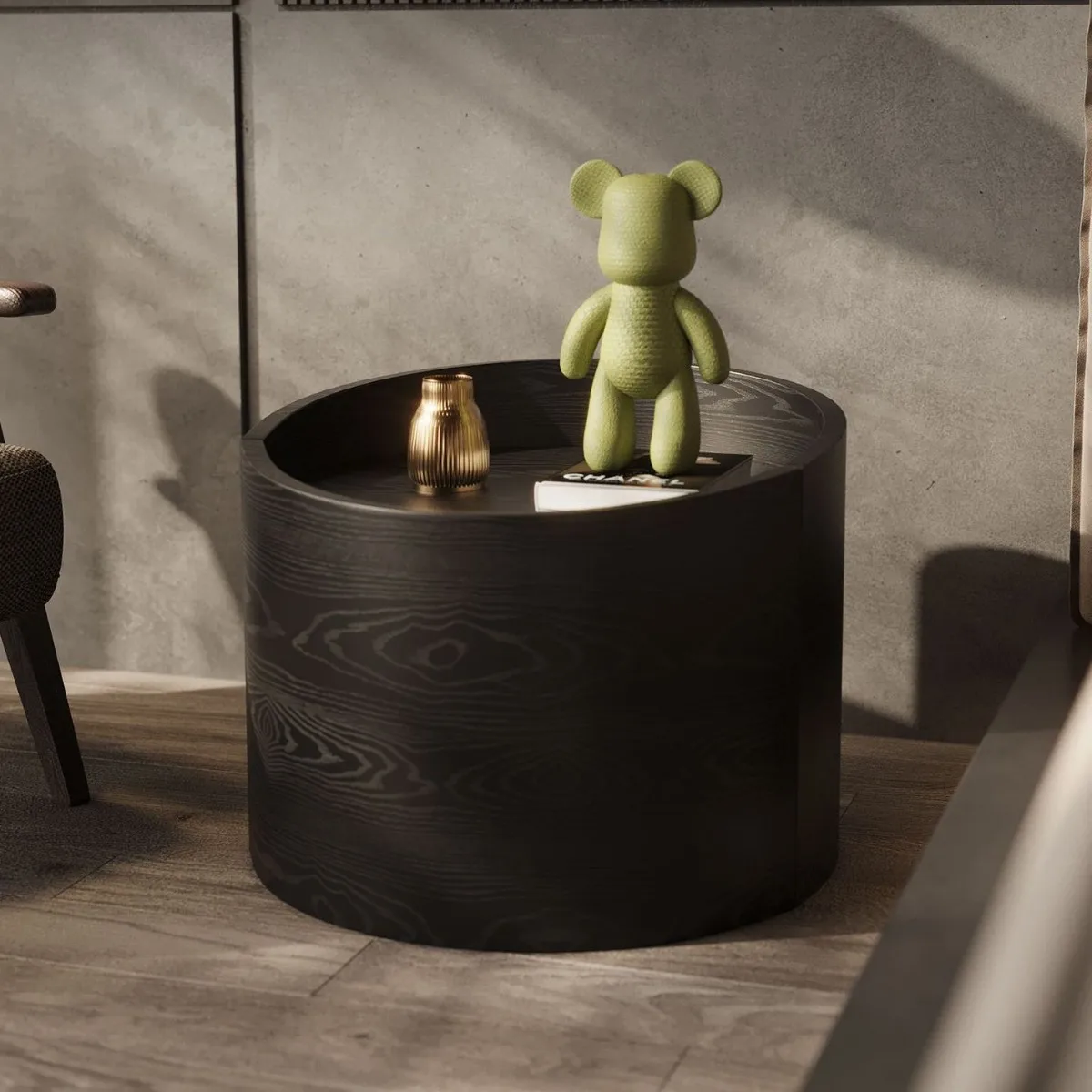 

Modern, minimalist, bedside table, bedroom, Italian, minimalist, small apartment, storage