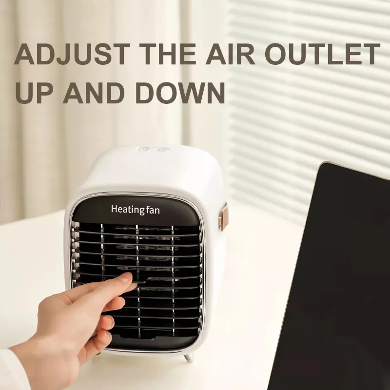 800W Electric Heater Portable Desktop Fan Heater PTC Ceramic Heating Warm Air Blower Home Office Warmer Machine for Winter