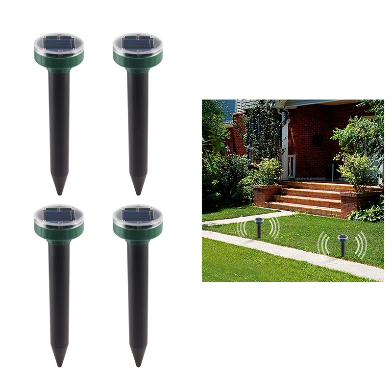 Отпугиватель для грызунов на солнечных батареях, ультразвуковой отпугиватель риса, зерен, змей, Отпугиватель грызунов, уличные фермы