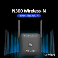 PIX-LINK WR53Q Wireless Signal Extender 300M Network Router WiFi Repeater Long Range WiFi Signal Booster for Home And Office