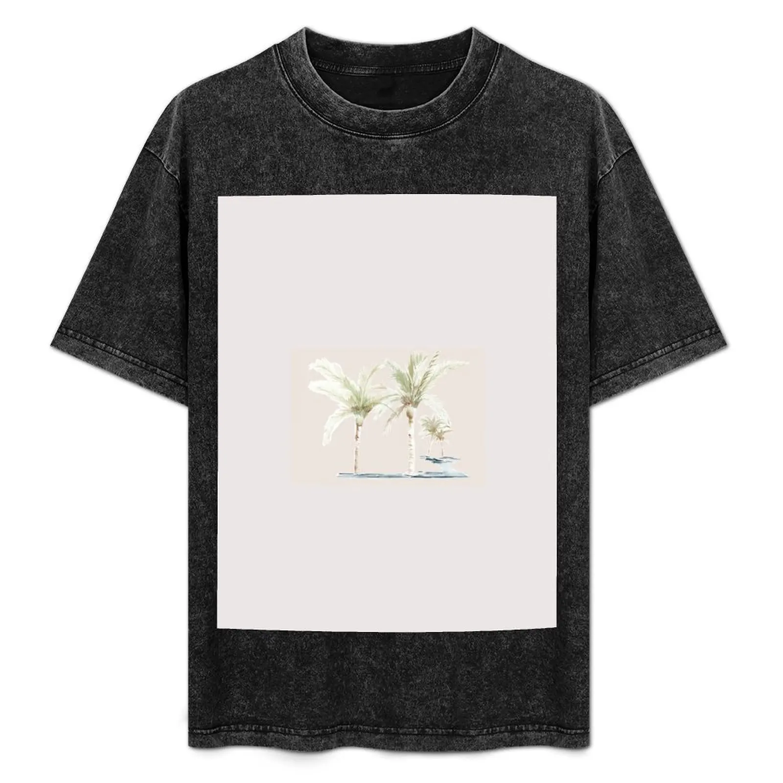 Camiseta We are Frond-ily, a small family of palm trees, camiseta de manga corta de verano de talla grande
