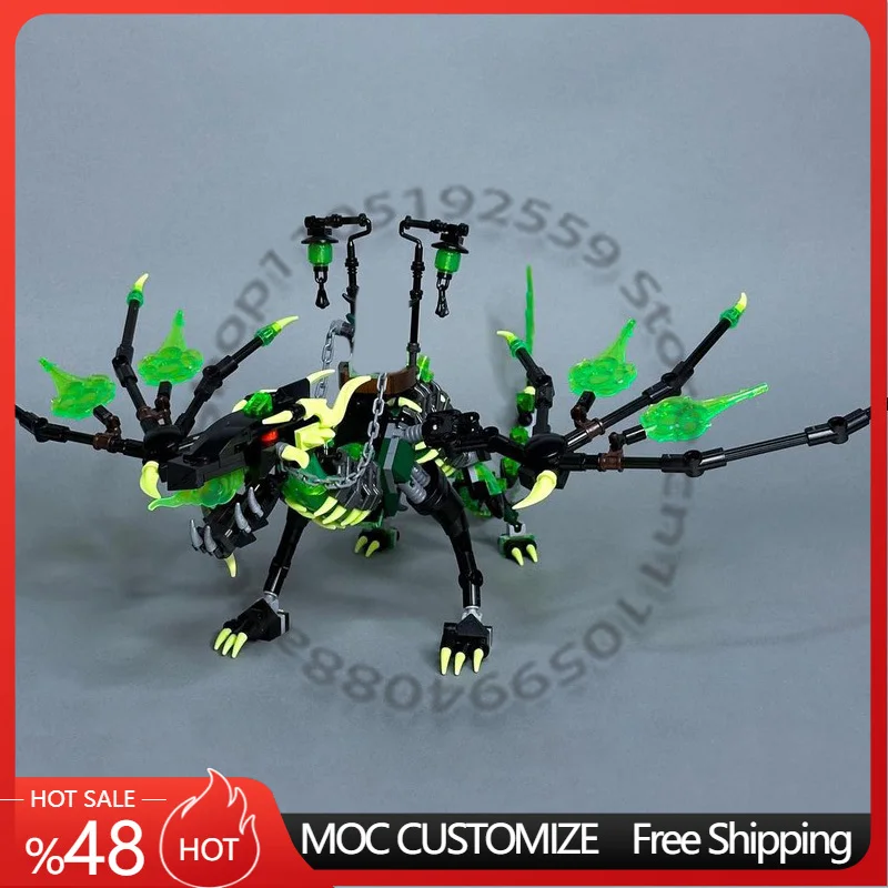 

510 PCS Customize Shadow Dragon MOC Customize Modular Building Block Creative Design Educational Learning DIY Festival Toy Gift