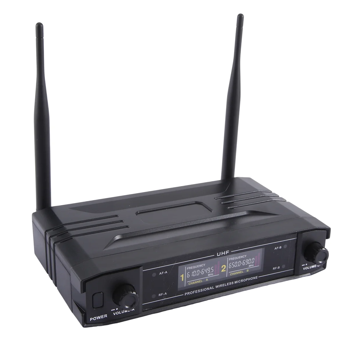 Micrófono eficiente Sistema UHF profesional inalámbrico Micrófono de mano Enchufe estadounidense