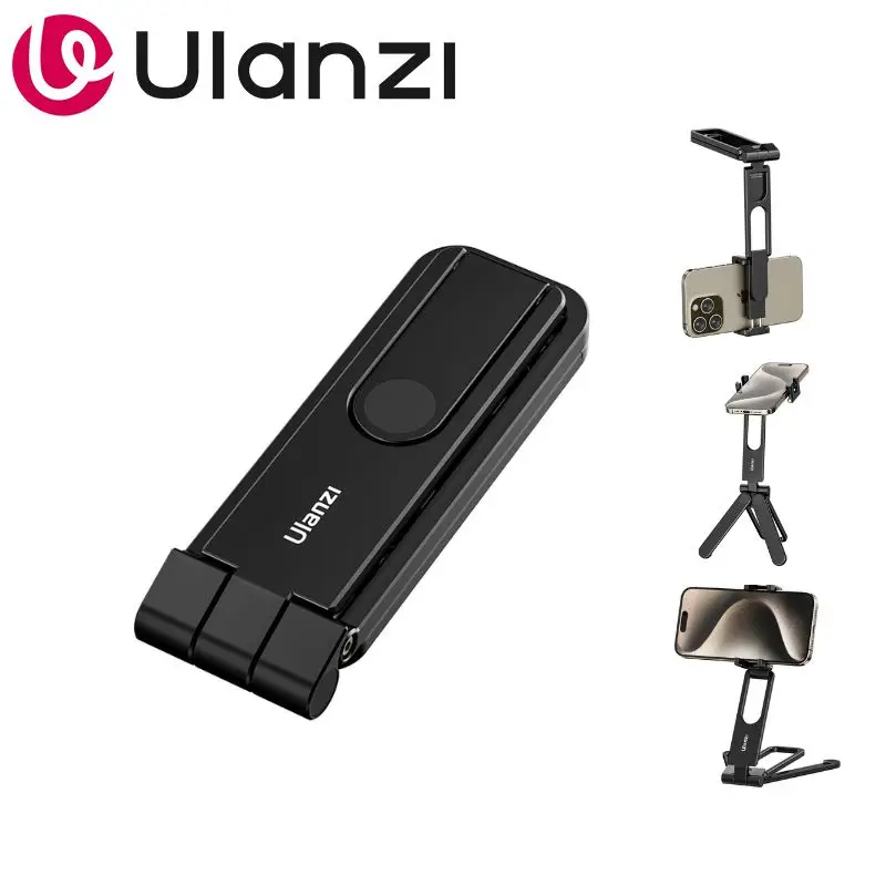 

Ulanzi MA26 Складной штатив для телефона 3-в-1, селфи-палка, подставка для телефона с двойным креплением Cold Shoe для iPhone 17/16, для видеоблогов, прямых трансляций, путешествий
