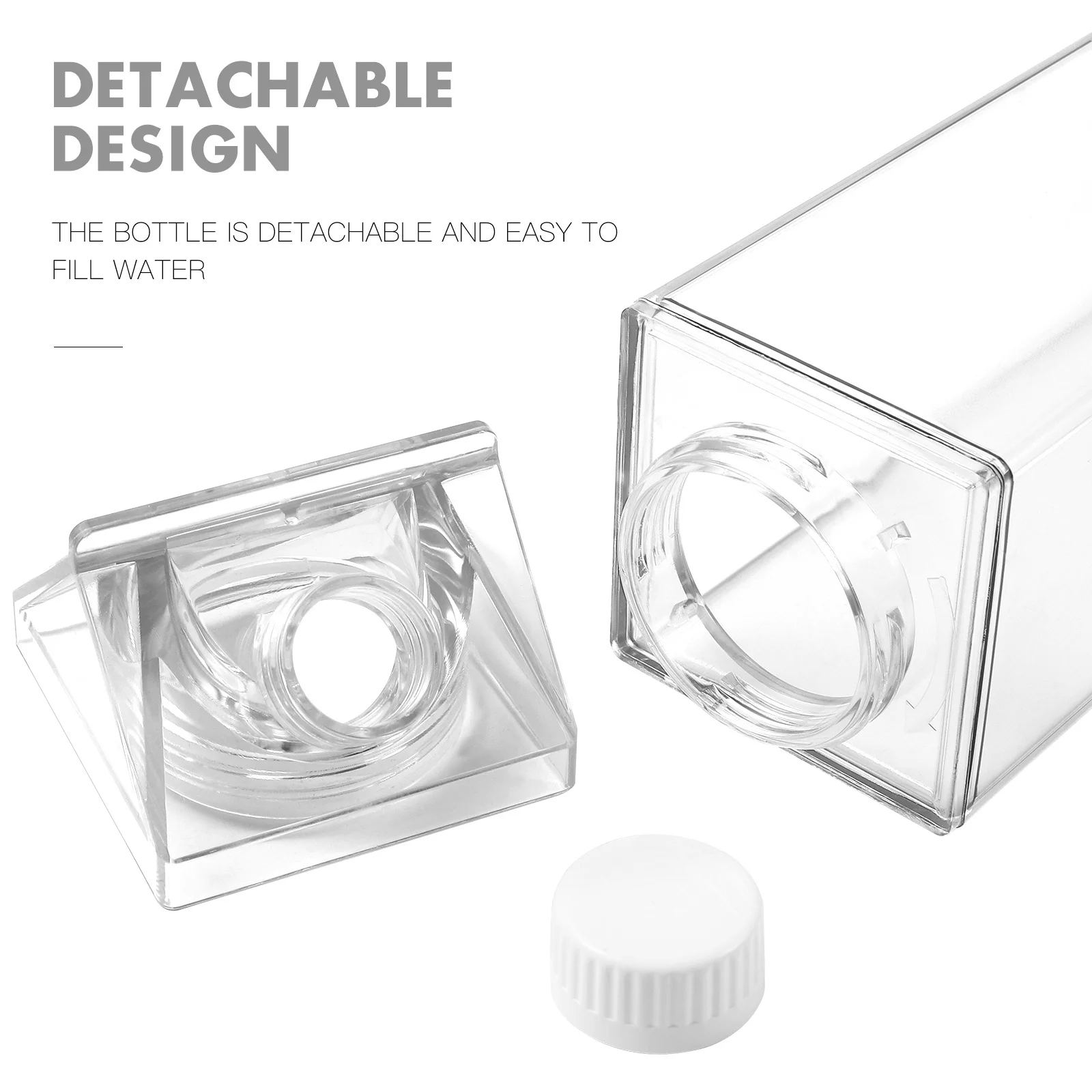 

Juice Milk Cup Clear Water Bottle Leak Proof Large Capacity For Travel Sports Camping Outdoor Plastic Jar Cold Drinks