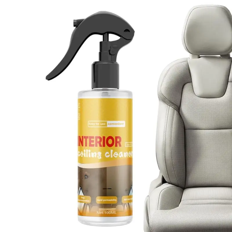 

Fabric Cleaner For Car Interior Car Interior Roof Stain Removal 100ml Fabric Cleaner Spray Solution For Car Stain & Smell