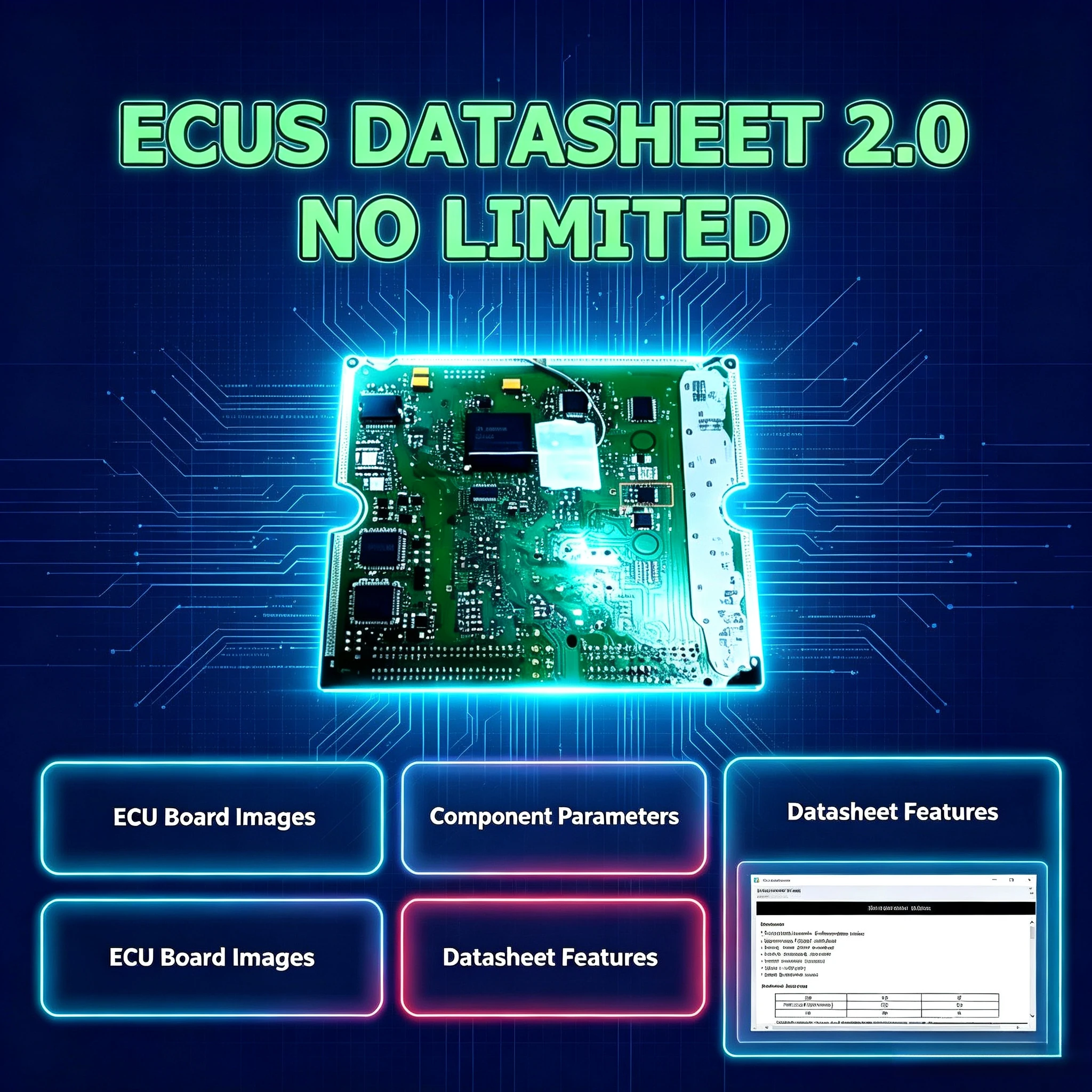 Datasheet ECUs 2.0 repair course PCB workshop factory repair ECU service Automobile Diagnostic Tools link Car Vehicle Tool Auto