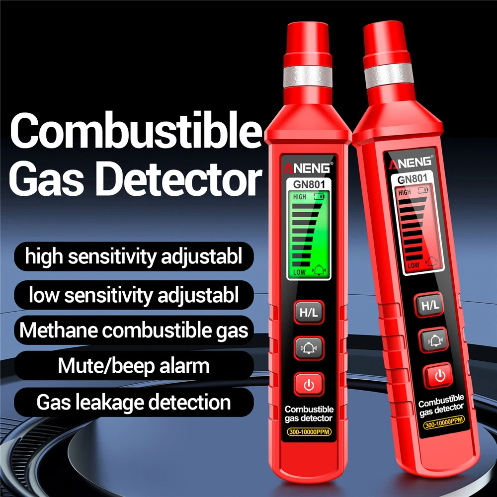 

GN801 Combustible gas detector High precision digital display natural gas detector pen Gas Leakage Analyzer