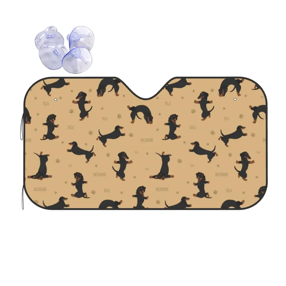 

Лобовое стекло таксы Sunsha, собака, домашние животные, забавный козырек на переднее окно автомобиля 76x140 см, автомобильные аксессуары Sunsha, чехлы