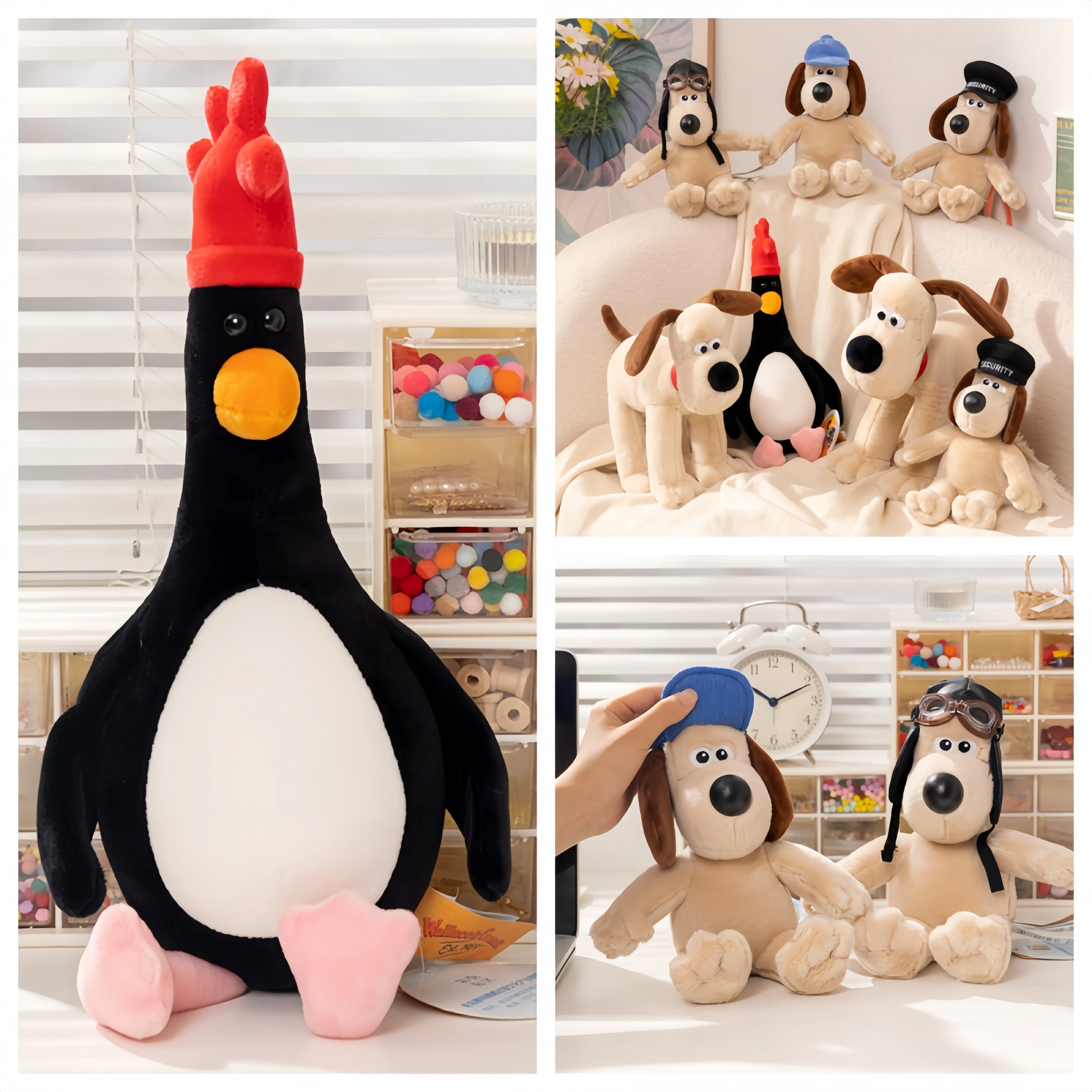 

Wallace and Gromit плюшевые игрушки аниме милый щенок мягкие куклы Kawaii домашний декор подарок на день рождения сумка кулон брелок