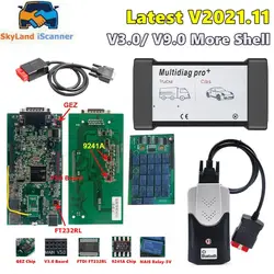 Multidiag Pro+ 2017.R3 2021.11 2020.23 BT USB V3.0 V9.0 Dual Green PCB Board TCS PRO+ Red Blue NEC Relays Car Diagnostic Scanner