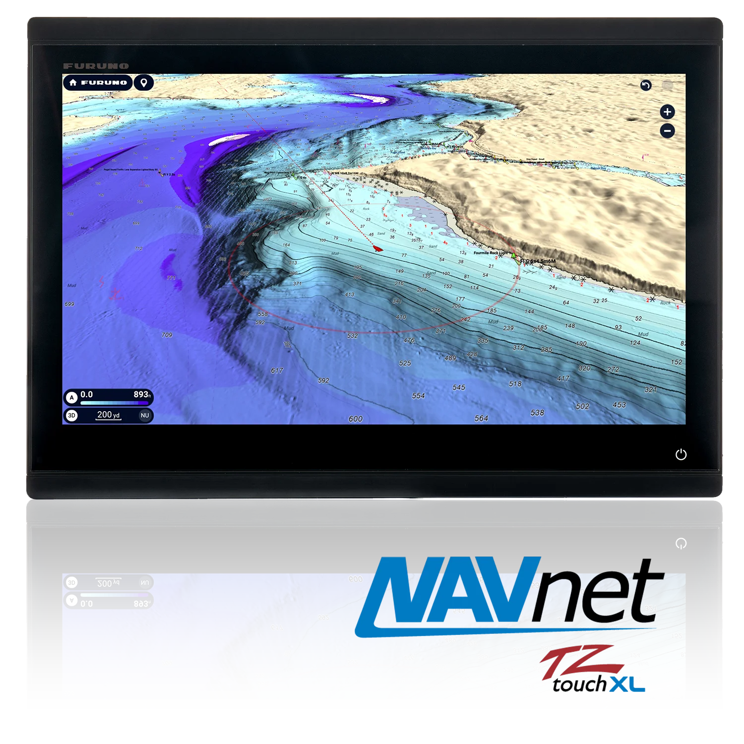 Original New TZT16X Chart Plotter All-Glass IPS Display