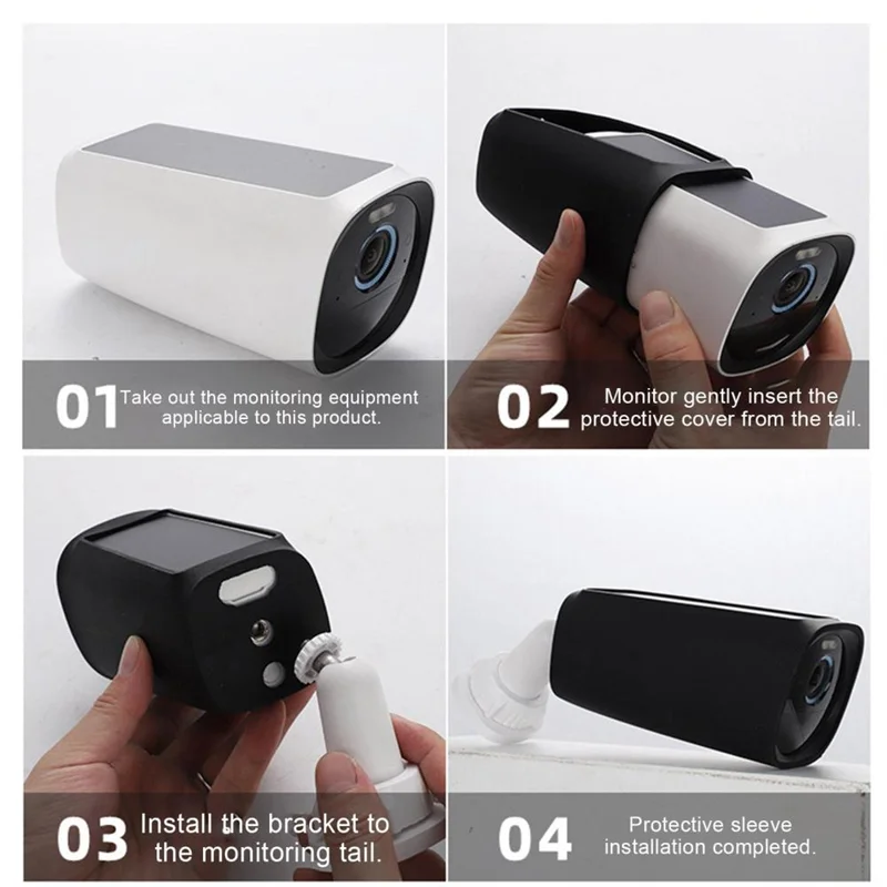 

3CGRO-Silicone Case Easy Installation Surveillance Camera Protective Case Compatible For Eufy Security Eufycam S330