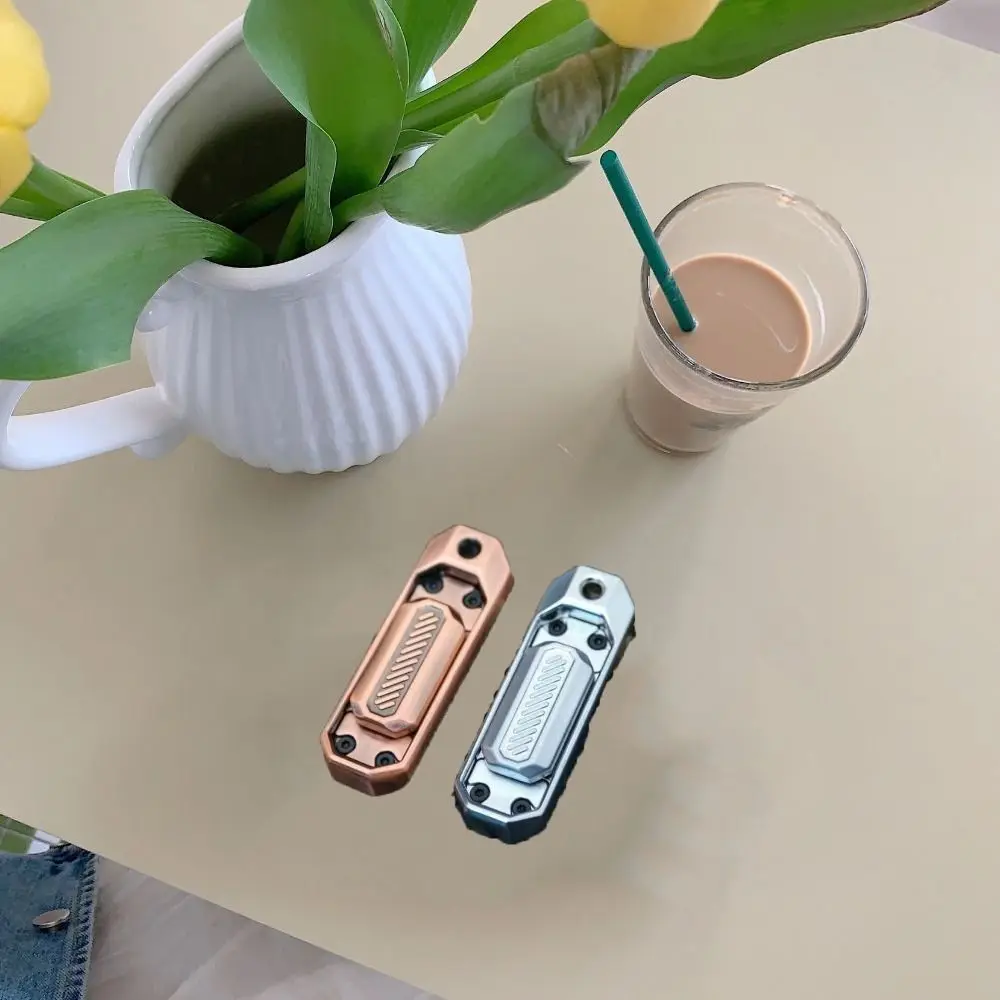 Fingertip Toys Push Slider Fidget Spinner Fidget Alloy Finger Toy 2 in 1 Metal Hand Spinner Office Desk Toys