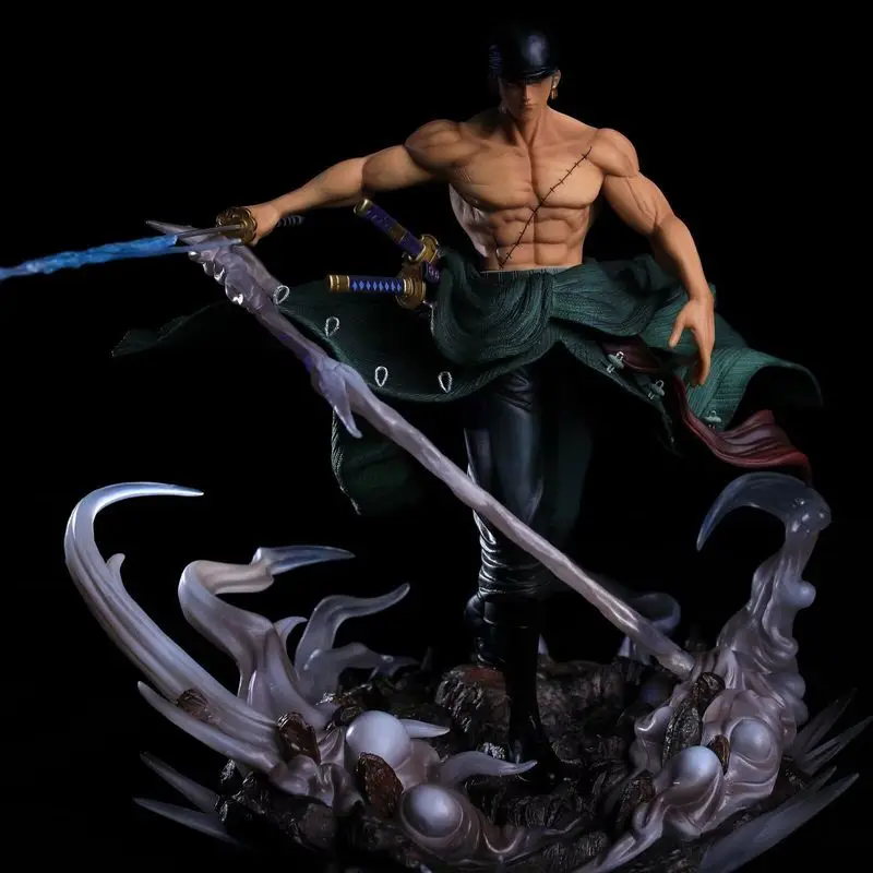 

One Piece Gk Anime Battle Roronoa Zoro Standing Posture Statue Model Toy Doll Pvc Collection Desk Decoration Gift