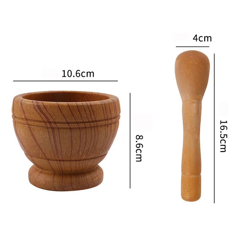 Pepper Mill Mortar Pestle Pugging Pot Garlic Spice Grinder Pharmacy Herbs Bowl Mill Crusher Spices Teas Resin Bowl Kitchen Tools