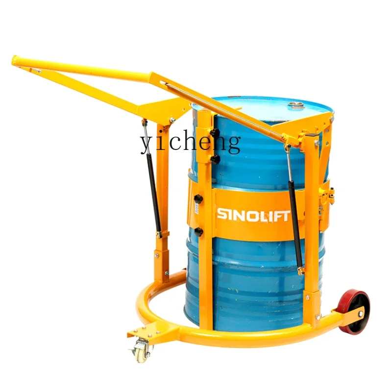 

ZK oil drum, oil pouring rack, truck, fixture, 200 liters, flip dumping truck, dump truck, manual model.