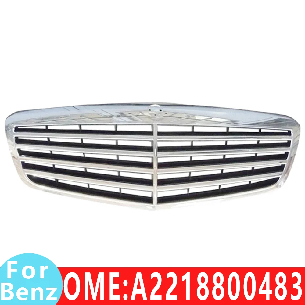 for Mercedes Benz Middle grid base 2218800483 9040 Radiator grille W211 S300 S550 S400 S500 S420 S450 S63 AMG car Accessories