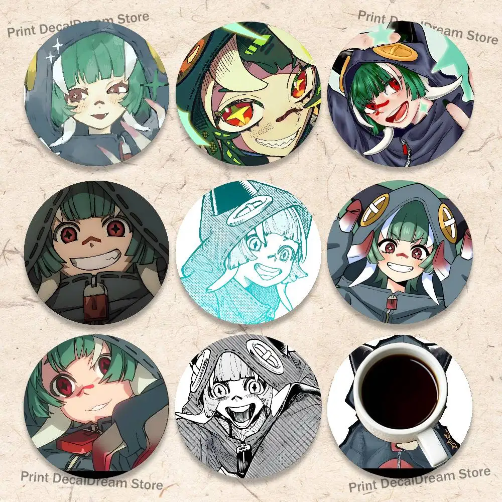 

G-Gachia-kuta-S G-Guita Cartoon Anime Cute Wooden Coaster Coffee Shop Beverage Shop Family Restaurant Cafe Decoration
