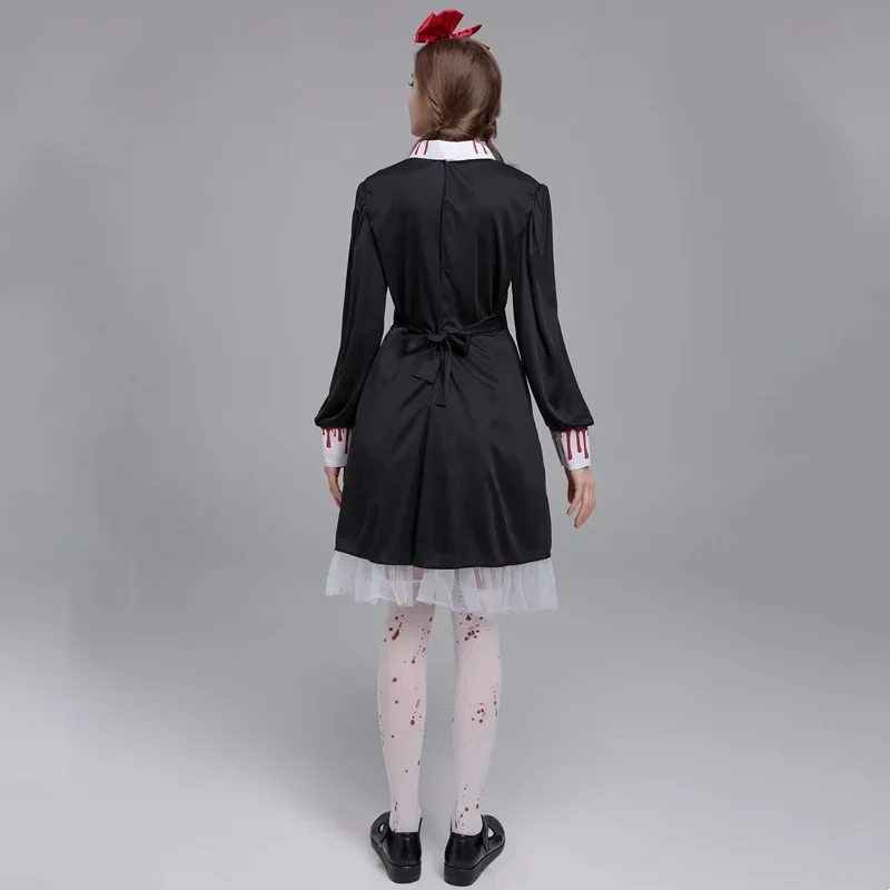 Halloween Cosplay Scary Maid Bloodstain Zombie Masquerade Costume