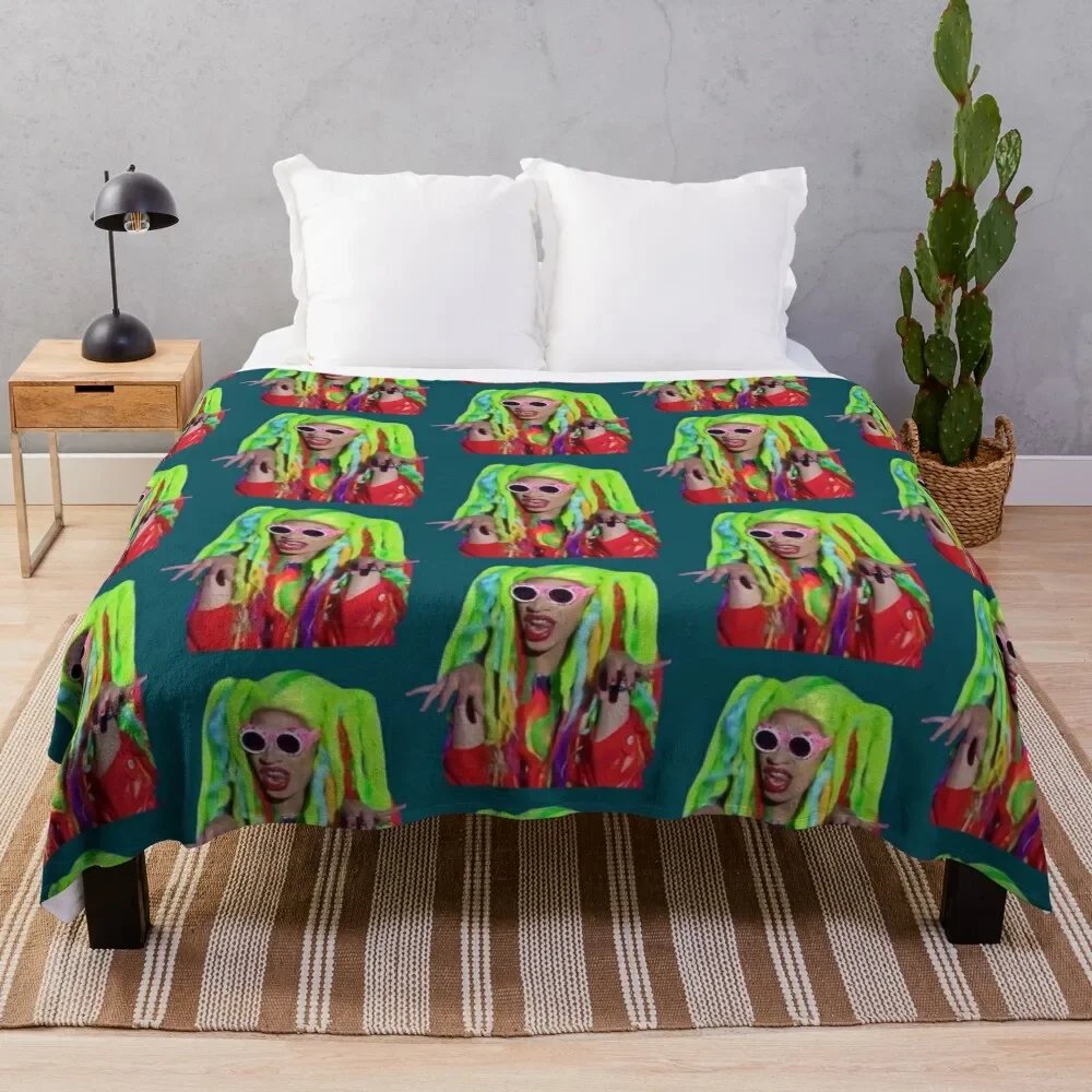 

Yvie Drag Race Oddly Throw Blanket Cozy Napping Blanket Gift for Mom Dad
