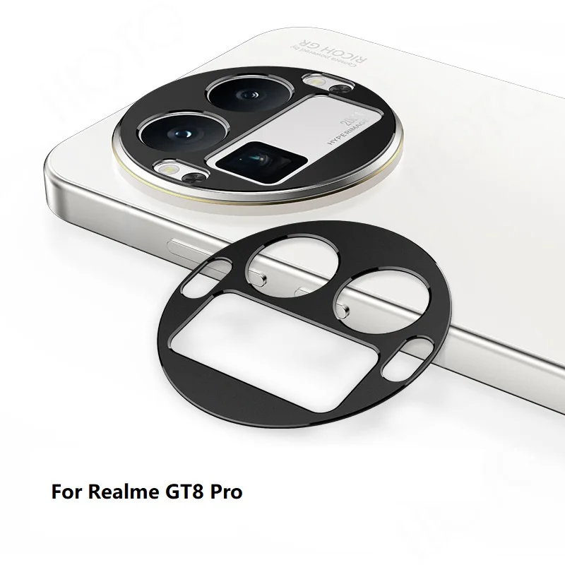 

for Realme GT8 Pro Camera Bezel Anti Scratch Metal Frame Cover Hollow Film Super Slim Lens Protector Cap Sticker