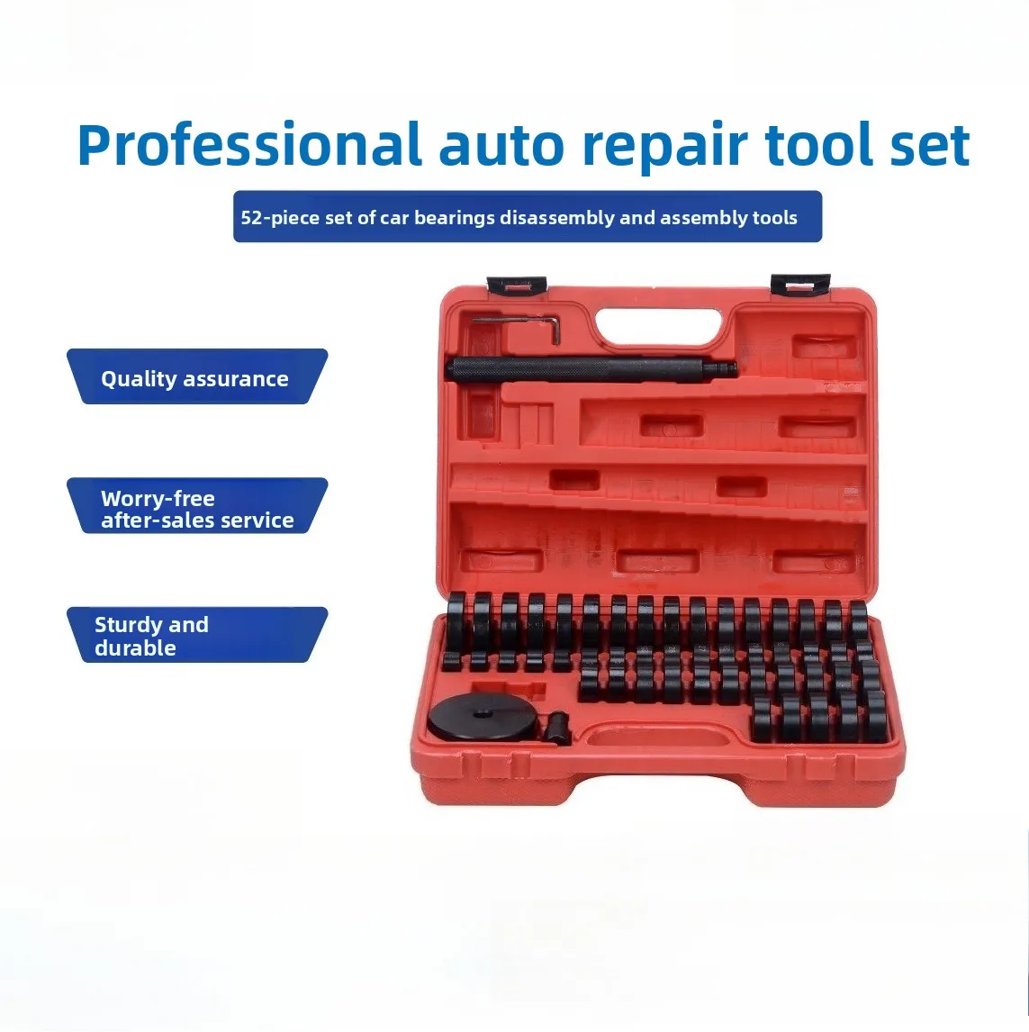 

52-Piece Set Automotive Peilin Disassembly and Assembly Tool Oil Seal Set Bushing Disassembly and Assembly Wheel Hub Bearing