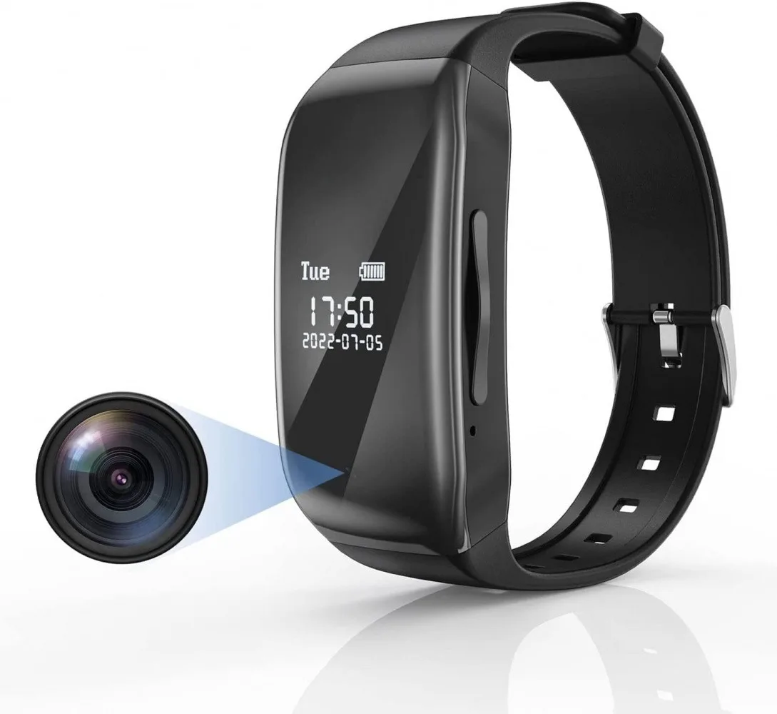 

Original Camera Watch 1080P HD mini Camera Wristwatch, Secret Recording No Sound No Light, Comfortable Wear for Business Meeti