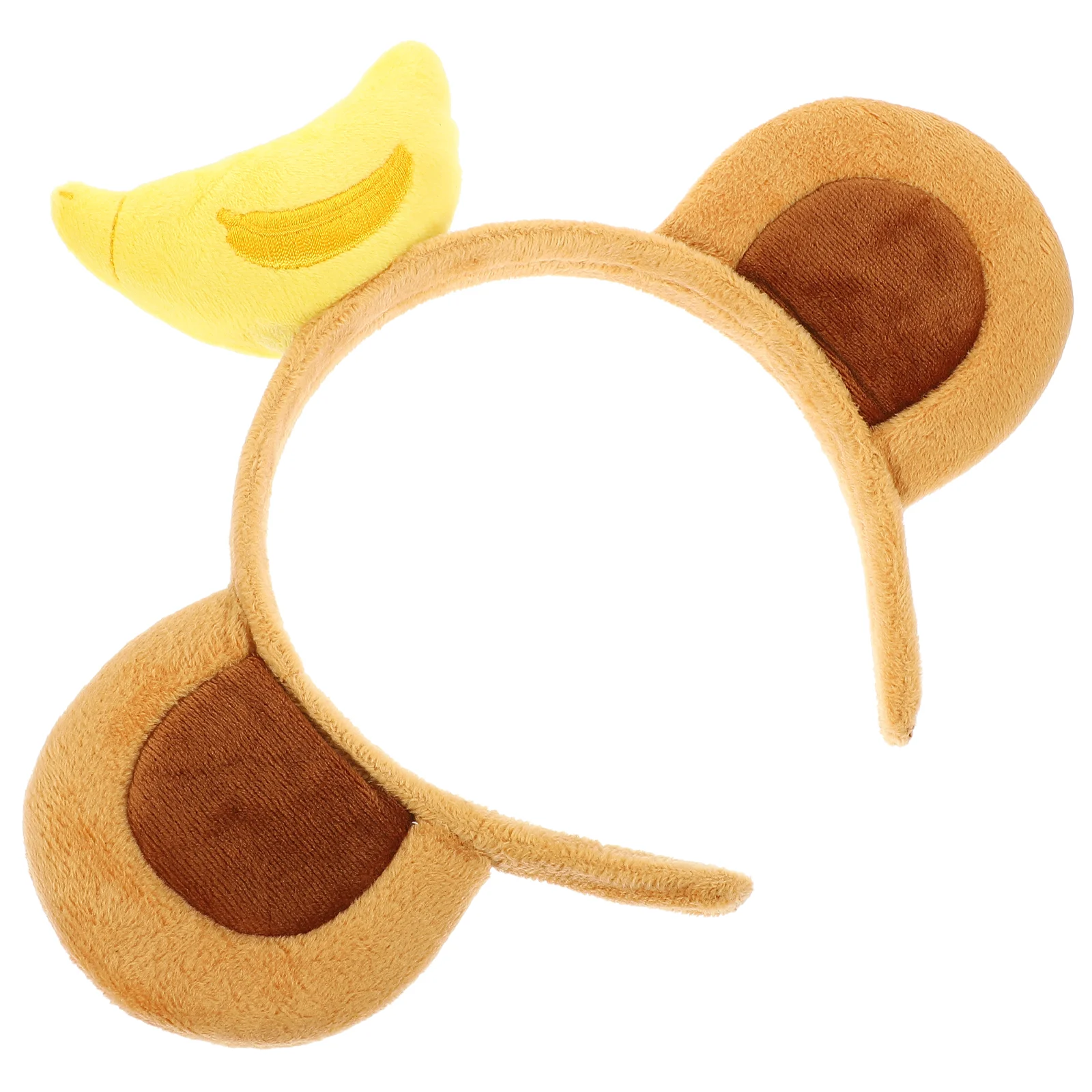 Child Banana Monkey Ears Headband Cartoon Plush Headband Monkey Ears Hairband Banana Hair Hoop photo Props Christmas party decor