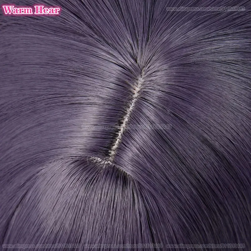 Waguri Kaoruko Long 90cm Purple Grey Curly Heat Resistant Synthetic Hair Halloween Party Cosplay Anime Wigs + Wig Cap gkl/6