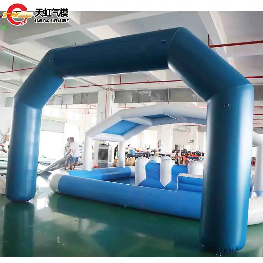 Fast Ship 5x3m Air Tight Inflatable Arch Gate for Sport Event Commercial Advertising Blow Up Air Archway OEM Logo Acceptable