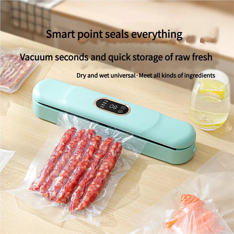 

New Household Liquid Crystal Model Small Vacuum Sealing Machine for Home Food Packaging Plastic