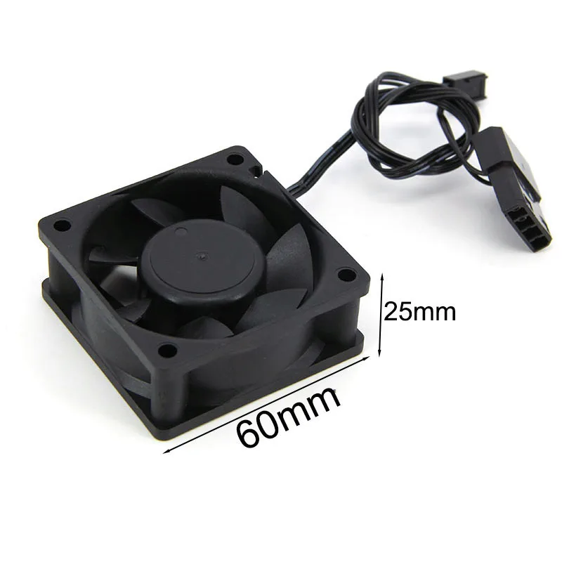 6cm 60*60*25 6025 DC 12v small 3pin big 4pin Brushless PC Cooling Fan 6cm PC Fans For Computer Case GPU CPU Cooler Radiator J17