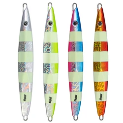 CASTFUN  Deep-sea Iron Plate Sea Fishing Slow Fall Jigging Lure 80g Artificial Baits Metal Jigs Saltwater Boat Fishing Lure
