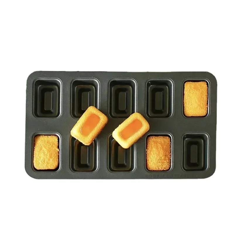 New Japanese Cake Baking Tray Metal Baking Mold 10-Piece Bakeware Madeline Cake Fisher South Pound Cake Bakery Kitchen Acc