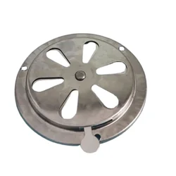 1PCS BBQ Grill Smoker Exhaust Kitchen Vent Air Damper Stove Stainless Steel Damper Round Home Replacement