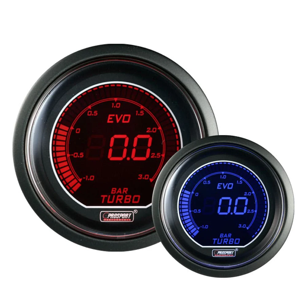 

52Mm turbocharged certain two-color 12V electronic digital help meter