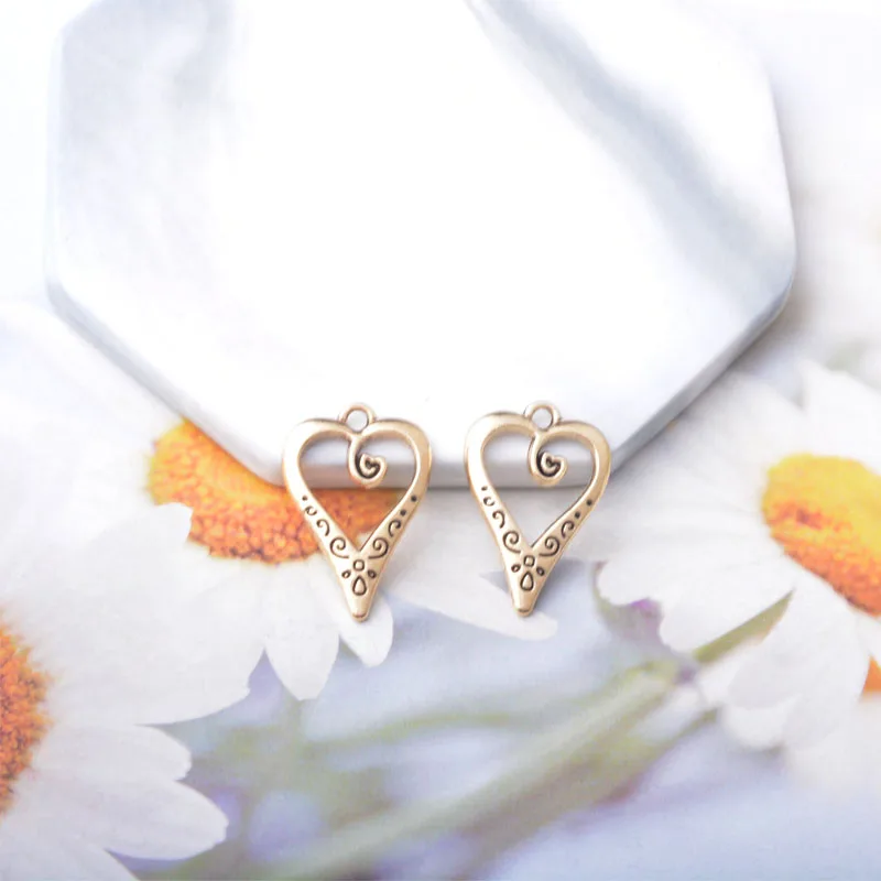 10 Stück Boho Zinklegierung Goldene Ohrringe mit Strass-Anhängern und Imitationsperlen, Runde Blumen-Sonnenblumen-Anhänger für DIY Damenohrringe – Detail 11