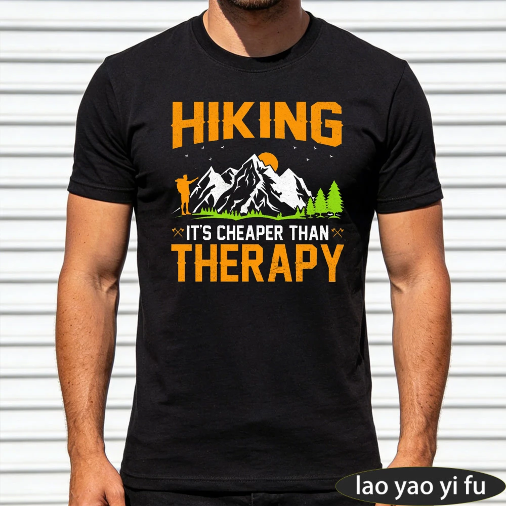 Hiking Therapy Men T-Shirt Cot - Outdoor Adventure Therapy recension och pris