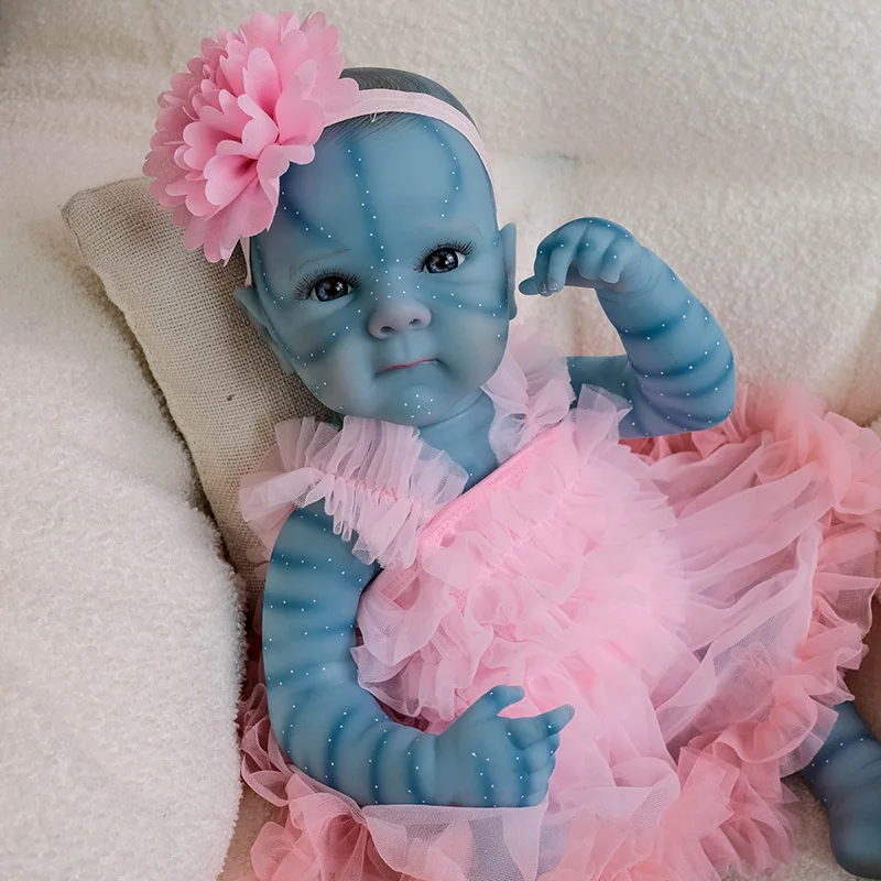 

19-дюймовая силиконовая кукла Reborn Girl Avatar Bettie, мягкая виниловая кукла для новорожденных с ручной росписью 3D Skin Tone Muñecas Bebe Reborn Dolls