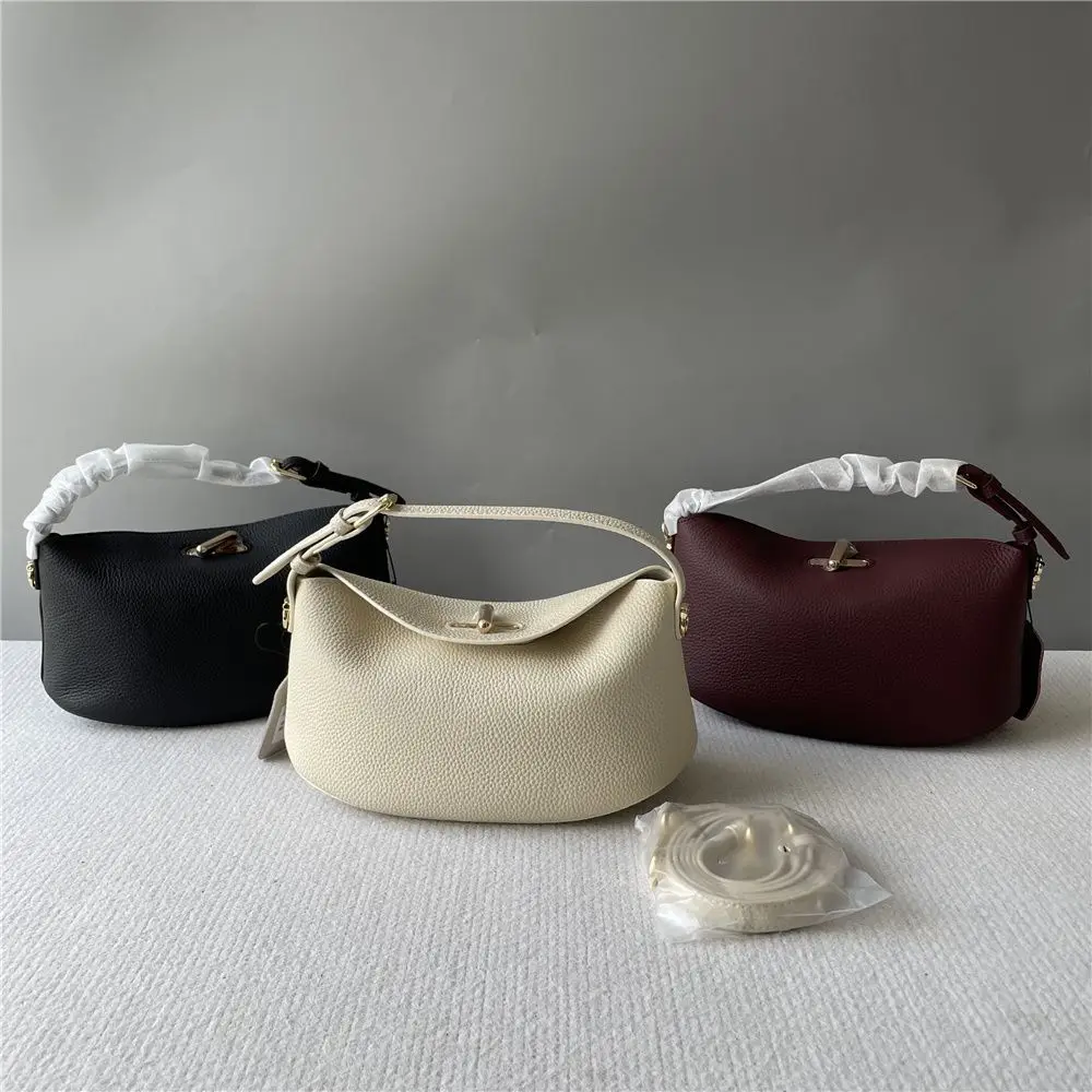 

First-Layer Cowhide Leather Handbag, Shoulder Bag, Crossbody Bag for Women, 2026 Summer New Korean Style Ingot Bag, Exquisite and Versatile Women's Bag