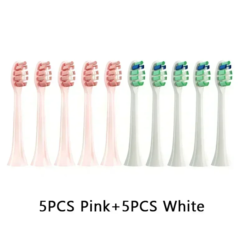 10PCS Replacement Brush Heads For Philips HX6930 HX6064 Sonic Electric Toothbrush Vacuum Soft DuPont Bristle Nozzles No Metal