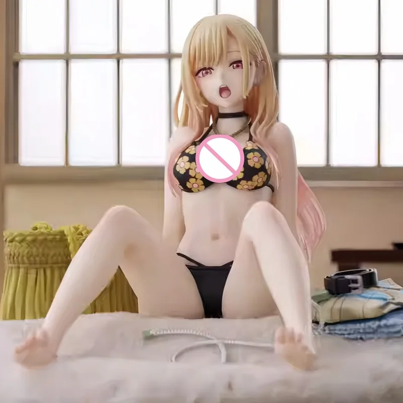 

My Dress Up Darling Аниме Фигурки Китагава Марин Сексуальные Купальники Сидячая Поса Настольная Кукла Милая Девушка Чистая Периферия Коллекционная