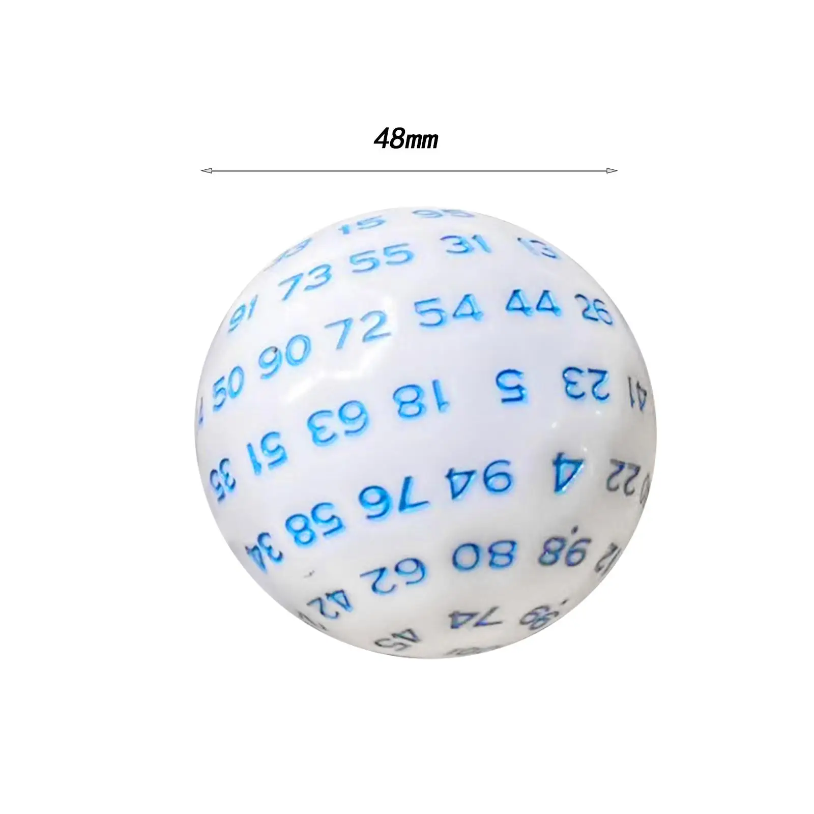 Dado Poliedro Acrílico D100 de 100 Lados, Ferramenta Matemática Educacional para Jogos de Tabuleiro em Família