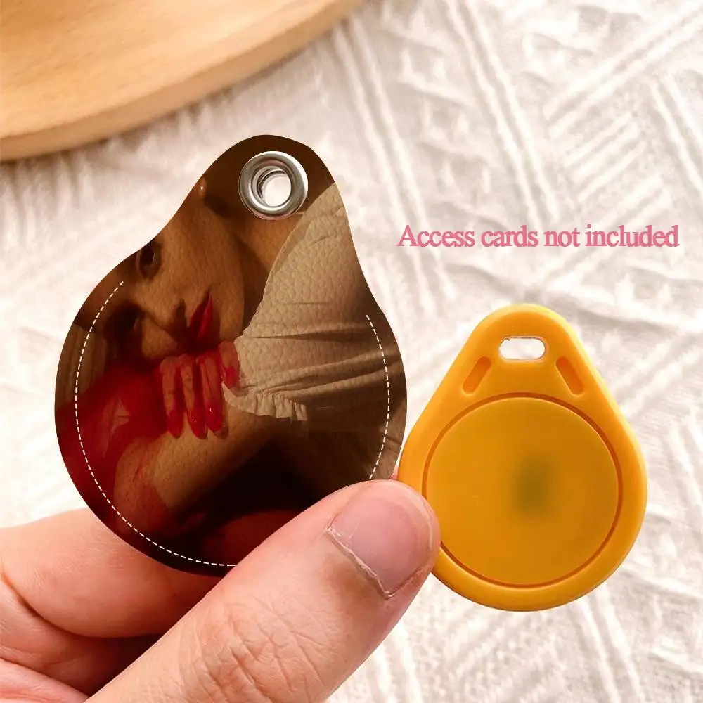 A-ArianaS Hot Singer G-GrandeS Mini Drop Shape Community Access Card Holder Elevator Card Sensor Drop Card Protector Keychain