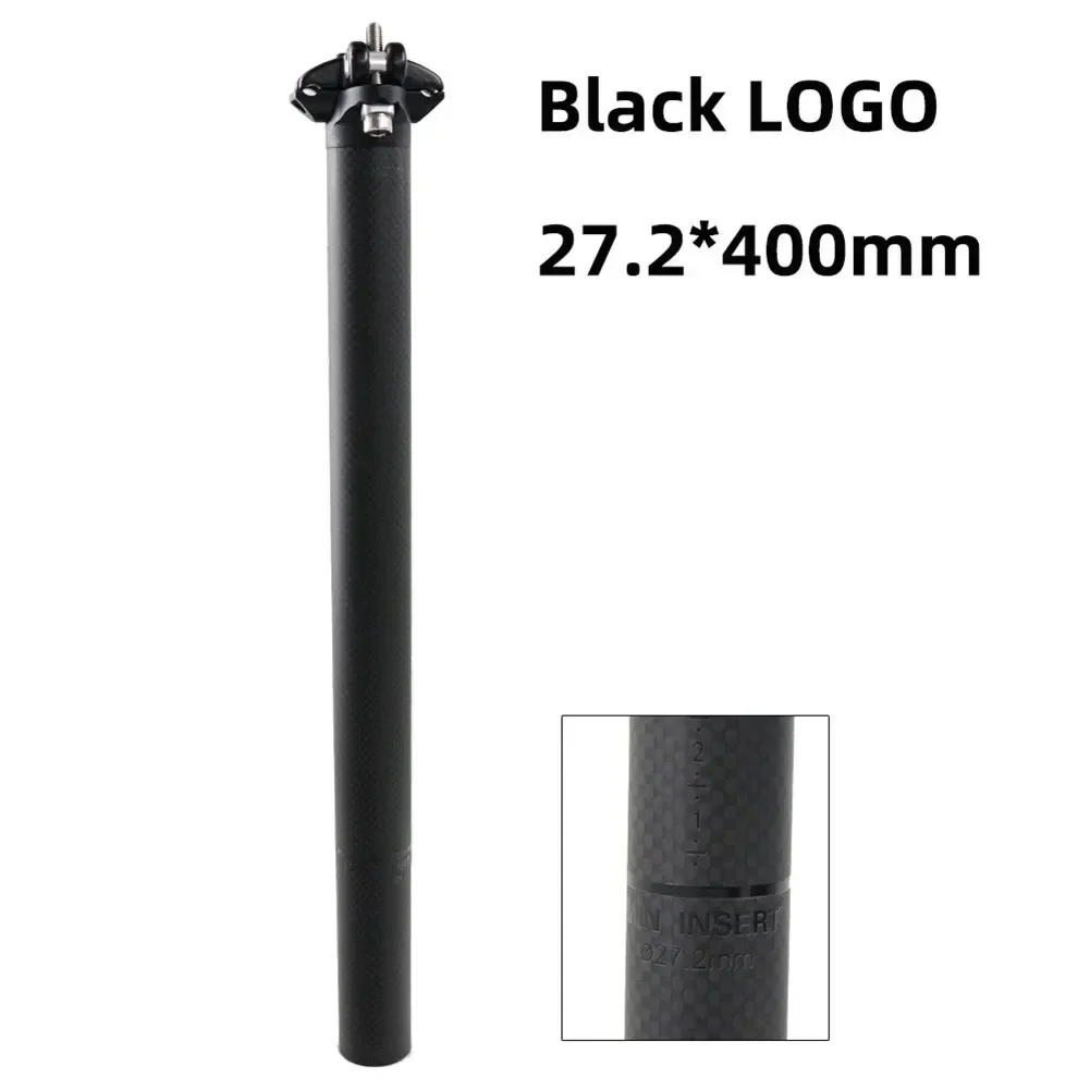 

Ultra Light Carbon Fiber Seatpost 3K Lattice Carbon Cloth Grain Sturdy Seatpost Head Part Steel Alloy Screws 27 2mm