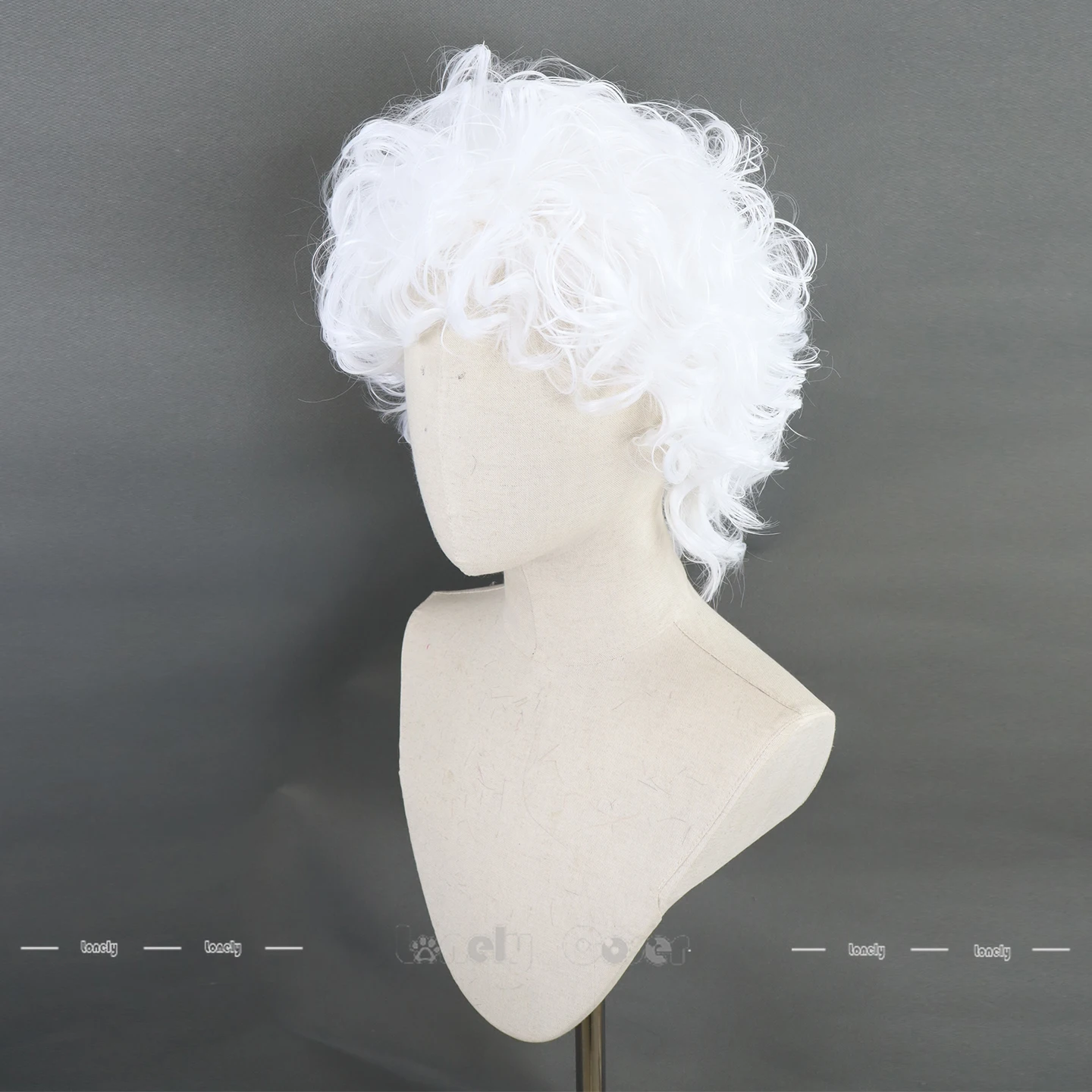 لعبة Hades II Hypnos شعر مستعار تأثيري فضي-أبيض مجعد الشعر بيروكات صناعية للرجال النساء Nyx Chird Thanatos عيد الميلاد غطاء شعر مستعار مجاني